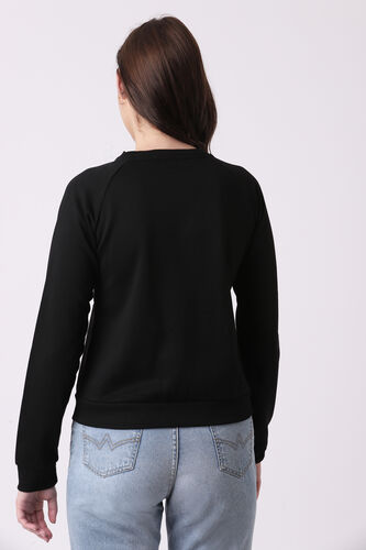 Black Graphic Straight Top, Black, image 6